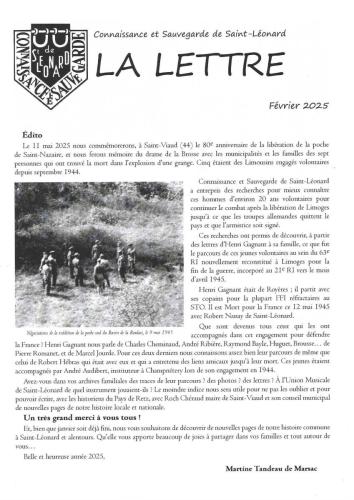 La Lettre fev 2025